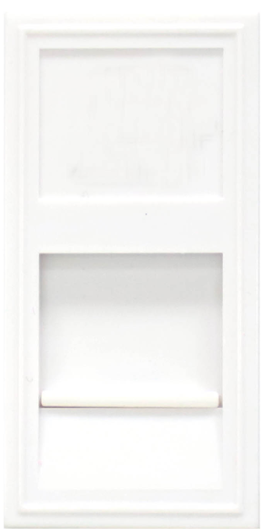 Donel Розетка DEC RJ45 UTP кат.5e, 1мод., бел. (22.5х45мм), DECF12W5