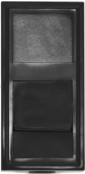 Donel Розетка DEC RJ45 UTP кат.5e, 1мод., черн. (22.5х45мм), DECF12B5