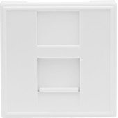 Donel Розетка DEC RJ45 UTP кат.5e, 2мод., бел. (45х45мм), серия (тип) DEC, DECF12EW5