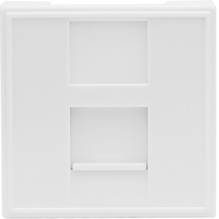 Donel Розетка DEC RJ45 UTP кат.5e, 2мод., бел. (45х45мм), серия (тип) DEC, DECF12EW5