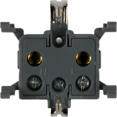 Donel W55 механизм розетки 2К+З для скрытой установки, IP55, серия (тип) DIP55, DIP18800