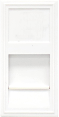 Donel Розетка DEC RJ45 UTP кат.6, 1мод., бел. (22.5х45мм), DECF12W6