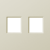 Donel A07 шампань накладка 2-я для розеток RJ45,TV,SAT , серия DB, DE86951
