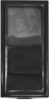 Donel Розетка DEC RJ45 UTP кат.6, 1мод., черн. (22.5х45мм), DECF12B6