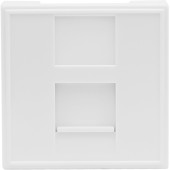 Donel Розетка DEC RJ45 UTP кат.6, 2мод., бел. (45х45мм), серия (тип) DEC, DECF12EW6
