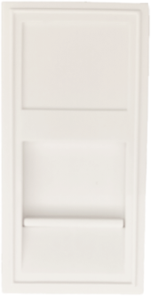 Donel Розетка DEC RJ45 UTP кат.6a, 1мод., бел. (22.5х45мм), DECF12W6A