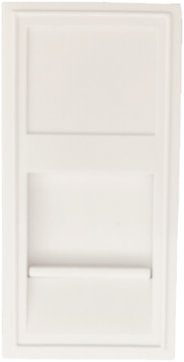 Donel Розетка DEC RJ45 UTP кат.6a, 1мод., бел. (22.5х45мм), DECF12W6A