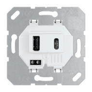 Donel USB зарядное устройство, 3.1A тип A,С белый, DUSB3100WC
