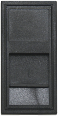 Donel Розетка DEC RJ45 UTP кат.6a, 1мод., черн. матовая (22.5х45мм), DECF12ANM6A