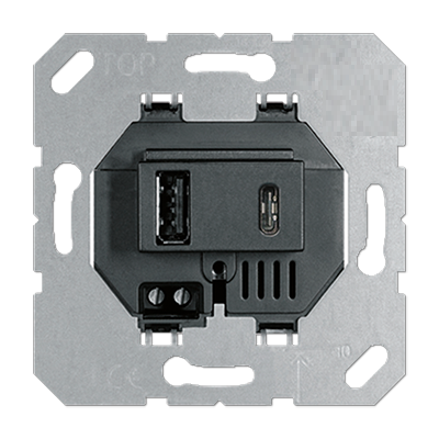 Donel USB зарядное устройство, 3.1A тип A,С черный, DUSB3100ANC