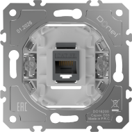 Donel D16  Механизм розетки RJ45 cat.5/ClassE-8 на 1 порт, DO16200
