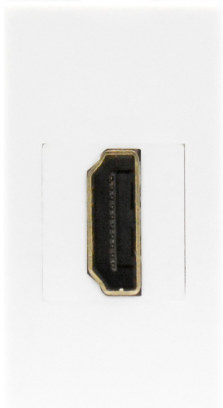 Donel Розетка HDMI, 1мод., бел. (22.5х45мм), DECF29W