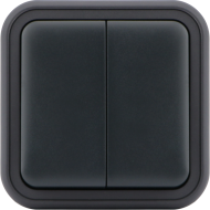Donel W55 Переключатель 2-кл. накладной, антрацит, IP55, серия (тип) DIP55, DIP20828