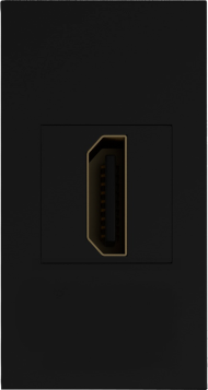 Donel Розетка HDMI, 1мод., черн. (22.5х45мм), DECF29AN