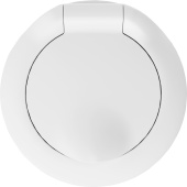 Donel D16 матовый белый Накладка для розетки Schuko с заземлением с крышкой, со шторками, 16A 250 В~, IP20, DO45433