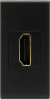 Donel Розетка HDMI, 1мод., черн. матовая (22.5х45мм), серия (тип) DEC, DECF29ANM