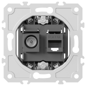 Donel механизм розетки RJ45/TV cat.5e,ClassE-8/0-2400 МГц, серия DB, DB36100