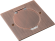 Donel Лючок Surface 2 мод. (1 мод. 45х45 мм.), круглая крышка, красная медь, IP44, DFB2MRRRC
