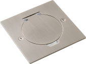 Donel Лючок Surface 2 мод. (1 мод. 45х45 мм.), круглая крышка, никель, IP44, DFB2MRRN
