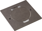 Donel Лючок Surface 2 мод. (1 мод. 45х45 мм.), круглая крышка, оцинкованная сталь, IP44, DFB2MRRNFA