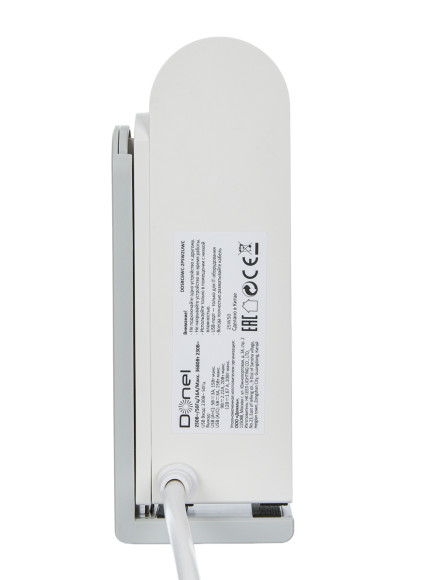 Donel Розеточный блок с клипсой 2х2К+З + 2 USB (А+С) PD 20Вт, цвет белый, длина кабеля: 1,5 м, DDSBC6WC-2PSW2UWC