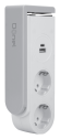 Donel Розеточный блок с клипсой 2х2К+З + 2 USB (А+С) PD 20Вт, цвет белый, длина кабеля: 1,5 м, DDSBC6WC-2PSW2UWC