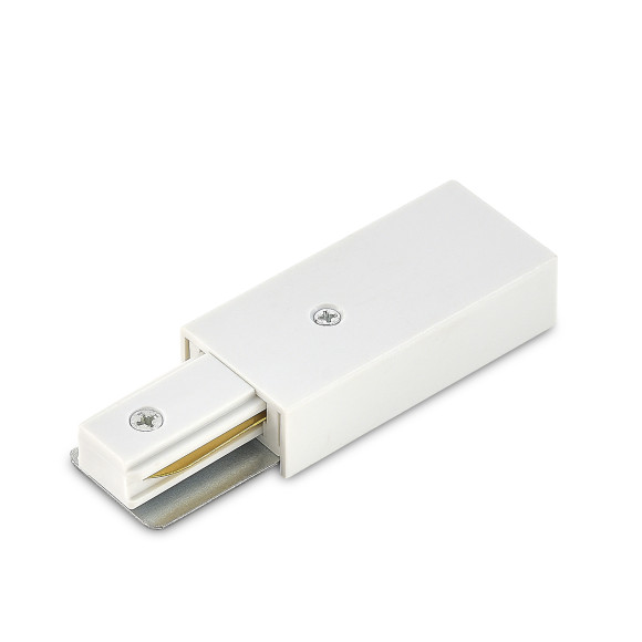 Donel, токоподвод для однофазного шинопровода, L107xW34 белый, пластик, серия: DN01, PCDN01W Donel, токоподвод для однофазного шинопровода, L107xW34 белый, пластик, серия: DN01, PCDN01W
