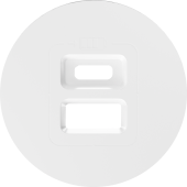 Donel D16 глянцевый белый Накладка для розеток USB, DO28603