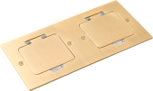 Donel Лючок Surface 4 мод. (2 мод. 45х45 мм.), золото, IP44, DFB22MRG