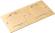 Donel Лючок Surface 4 мод. (2 мод. 45х45 мм.), золото, IP44, DFB22MRG