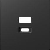 Donel A07 матовый карбон накладка для розеток USB, серия DB, DE28630