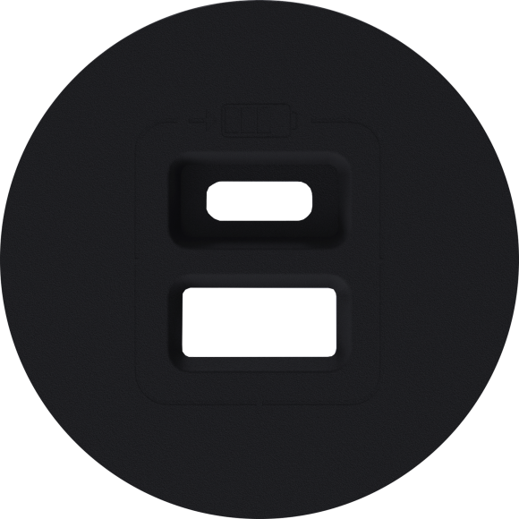 Donel D16 матовый карбон Накладка для розеток USB, DO28630