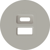 Donel D16 матовый кашемир Накладка для розеток USB, DO28635