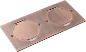 Donel Лючок Surface 4 мод. (2 мод. 45х45 мм.), круглая крышка, красная медь, IP44, DFB22ZMRRC