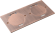 Donel Лючок Surface 4 мод. (2 мод. 45х45 мм.), круглая крышка, красная медь, IP44, DFB22ZMRRC