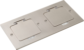 Donel Лючок Surface 4 мод. (2 мод. 45х45 мм.), никель, IP44, DFB22MRN