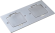 Donel Лючок Surface 4 мод. (2 мод. 45х45 мм.), полированное серебро, IP44, DFB22MRMS