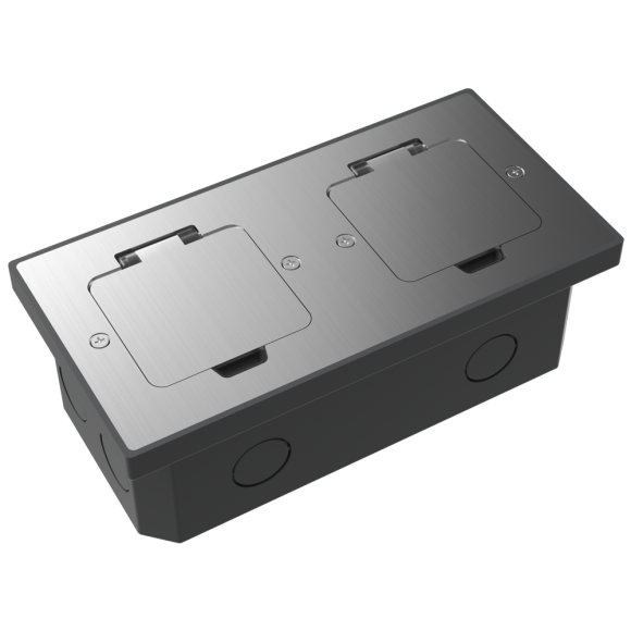 Donel Лючок Surface 4 мод. (2 мод. 45х45 мм.), полированное серебро, IP44, DFB22MRMS