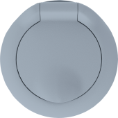 Donel D16 матовый серый Накладка для розетки Schuko с заземлением с крышкой, со шторками, 16A 250 В~, IP20, DO45440