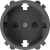 Donel D16 матовый шоколад Накладка для розетки Schuko с заземлением, со шторками 16A 250 В, DO22042