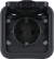 Donel W55 Рамка с крышкой для скрытой установки розетки одиночный, антрацит, IP55, серия (тип) DIP55, DIP62028