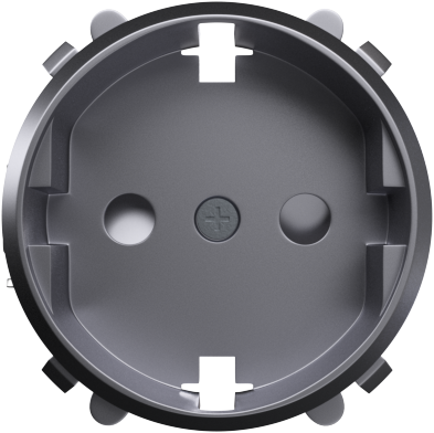 Donel D16 Сталь Накладка для розетки Schuko с заземлением, со шторками 16A 250 В~, DO22037