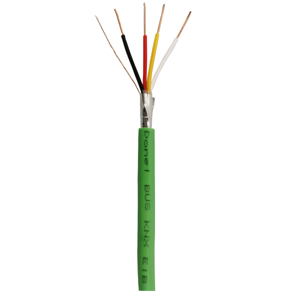 Donel BUS KNX EIB кабель 2x2x0,8 EIB J-Y(ST)Y, зелёный. Цена за 1 бухту (100 метров). Продажа кабеля бухтами по 100 метров, DBK4-8