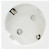 Donel Розетка 2К+З нем.ст., 45 гр., с з/ш, бел. матовая (45х45мм), серия (тип) DF6, DF6D1RK