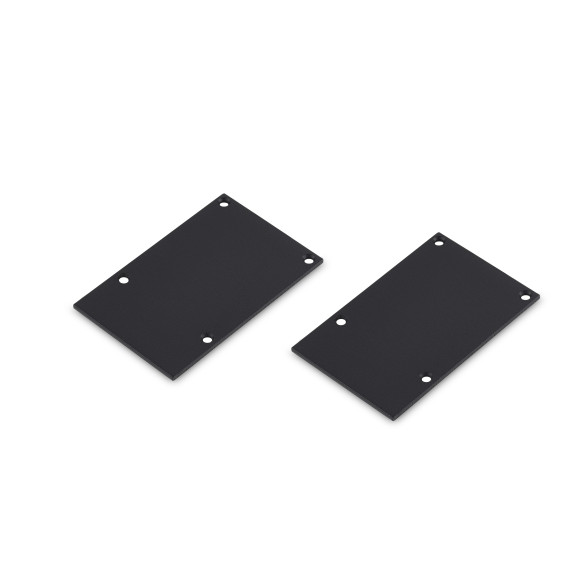Donel,Боковая  глухая заглушка для профиля DN18CS5075BSet, Цвет: Черный, 2 шт. в комплекте, Серия:DN18, CAP18CS5075B