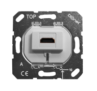 Donel механизм HDMI 2.0a, белый,  разъем Type A 180° 4K  Full HD @ 48 Hz 3D, HDR Video, 18.0 Gbit/s, серия STRS, STRS20AW