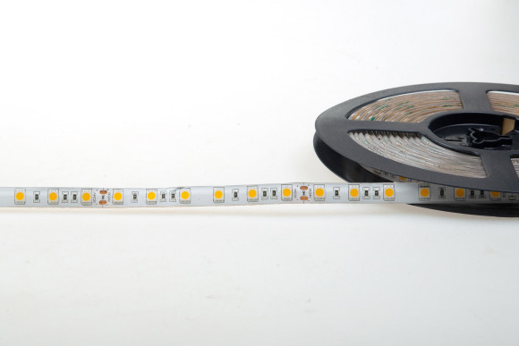 DONEL Светодиодная лента SMD, 14,4W/m, 3000K, 1080 Lm/m, DC24V, CRI>95, IP65, уп. 5 м, серия DN8SSL, DN18287WWRA95IP65