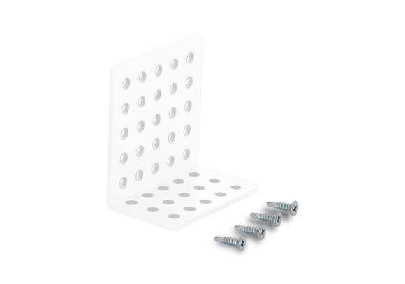 Donel, крепление для профиля DN18526. 27*47*2mm 1 шт., белый, Серия:DN8W, DNFix18526W Donel, крепление для профиля DN18526. 27*47*2mm 1 шт., белый, Серия:DN8W, DNFix18526W