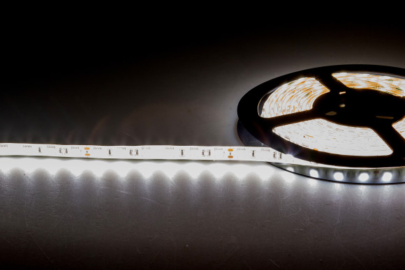DONEL Светодиодная лента SMD, 14,4W/m, 4000K, 1080 Lm/m, DC24V, CRI>95, IP65, уп. 5 м, серия DN8SSL, DN18287NWRA95IP65