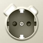 Donel A07 шампань накладка для розетки Schuko с зарядным устройством USB A+C,  со шторками 16A 250 В~,серия DB, DE22951